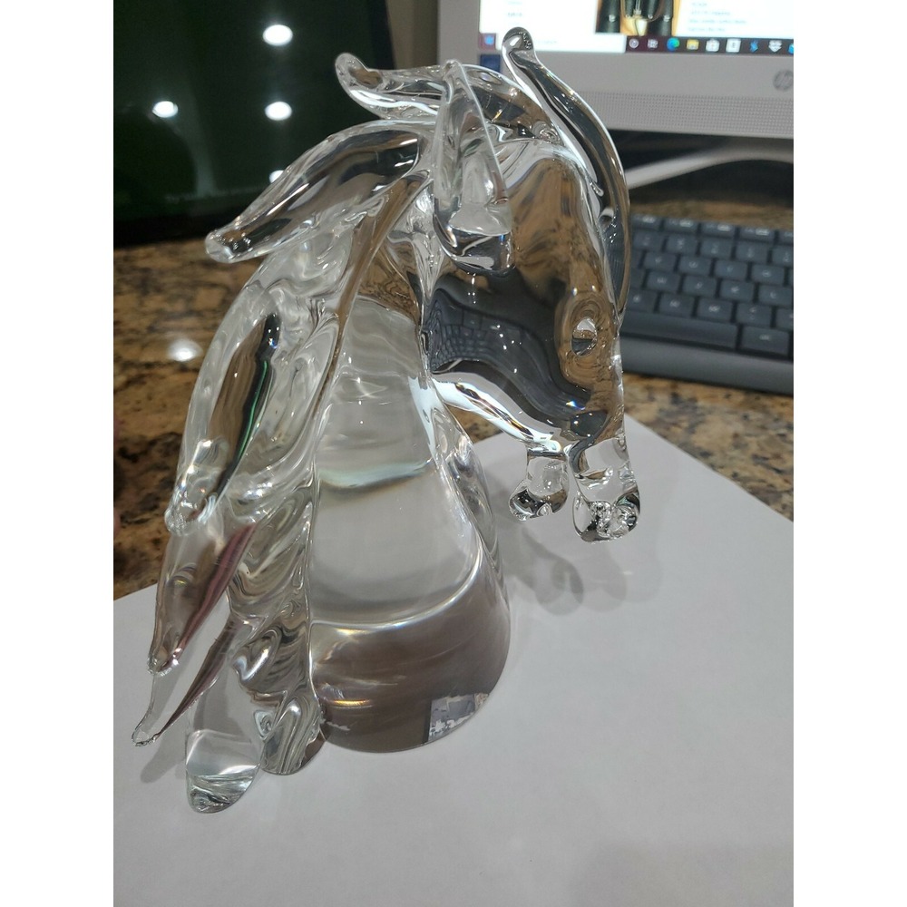 Cartier Clear Crystal Horse Head Sculpture - Picture 5 of 6